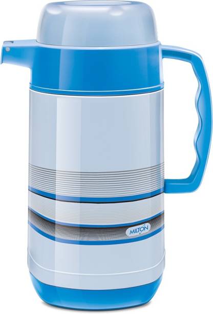 MILTON 1 L Stainless Steel, Plastic Water Regal Tuff Inner Stainless Steel Jug, Blue | Hot & Cold | Tea | Coffee | Water