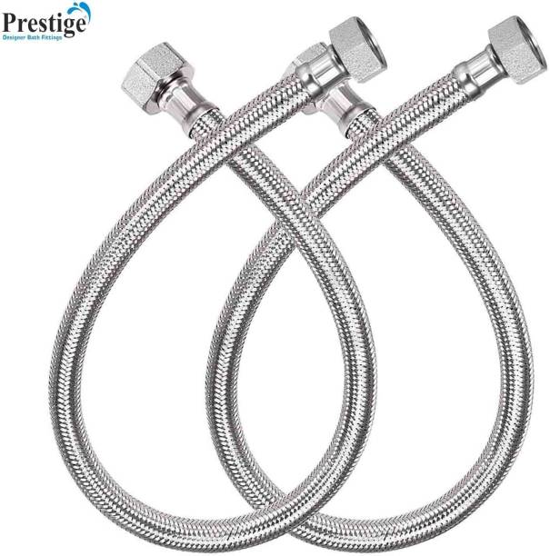 Prestige Stainless Steel 304 Grade Connection Pipe, Chrome Finish,HEAVY DUTY 24INCH Hose Pipe