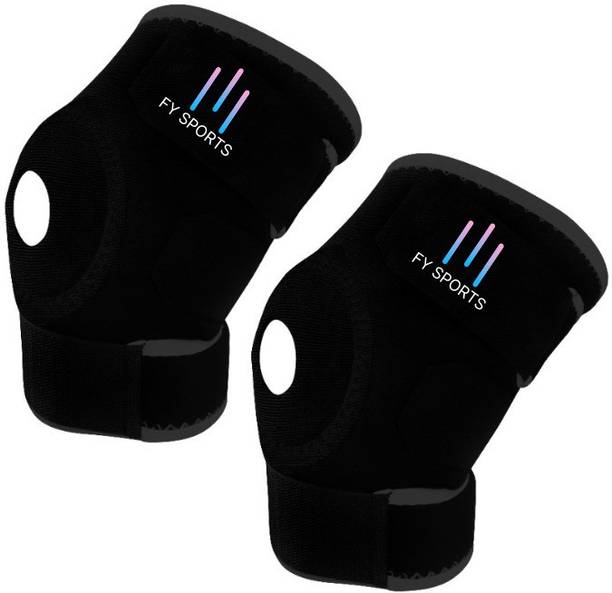 FY Sports Adjustable Knee Cap Support Brace Sports Gym Running Arthritis Joint Pain Relief Knee Support