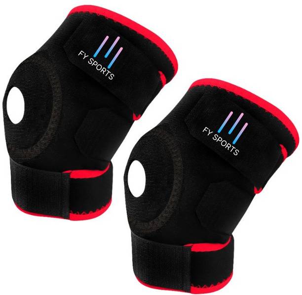 FY Sports Adjustable Knee Cap Support Brace Sports Gym Running Arthritis Joint Pain Relief Knee Support