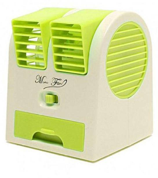 IMMUTABLE Dual Bladeless Small Mini Portable air Cooler (Multicolour) L29 PORTABLE COOLER WITH COOLING BALLS G40 USB Cable