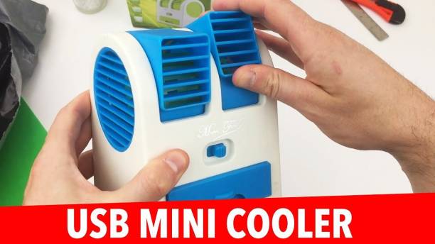 IMMUTABLE Dual Bladeless Small Mini Portable air Cooler (Multicolour) L30 PORTABLE COOLER WITH COOLING BALLS G41 USB Cable
