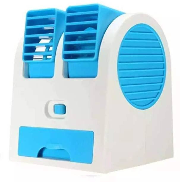 IMMUTABLE Dual Bladeless Small Mini Portable air Cooler (Multicolour) L45 PORTABLE COOLER WITH COOLING BALLS G56 USB Cable