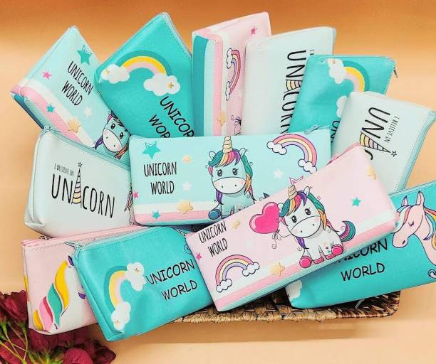 AMANVANI Unicorn Pouch for Girls Unicorn Pencil Case for Kids Return Gifts Pouch