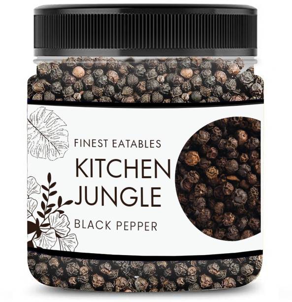 Kitchen Jungle Black Pepper Whole Organic Pepper Corn (Kali Mirch Sabut) Grade - Big Size