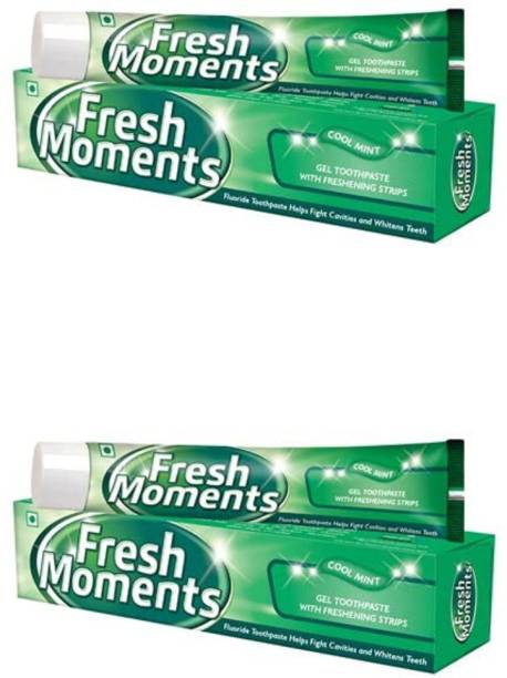 Modicare Fresh Moments Gel Toothpaste Green, 100gm each, Pack of 2 Toothpaste