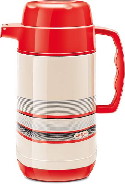 MILTON 1 L Stainless Steel, Plastic Water Regal Tuff Inner Stainless Steel Jug, Cream | Hot & Cold | Tea | Coffee | Water