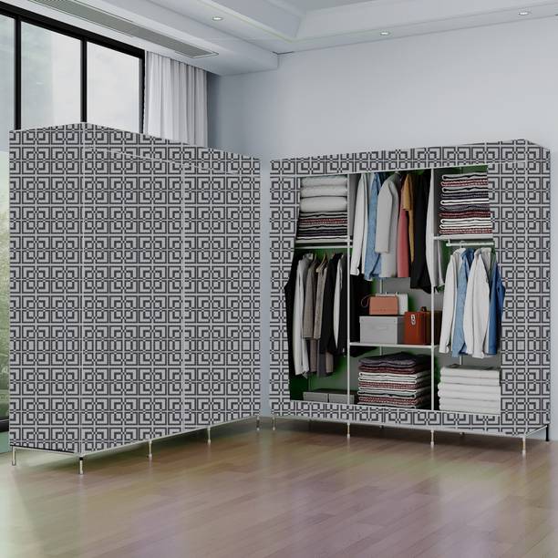 SPIRITED C4 Unique Print Carbon Steel Collapsible Wardrobe