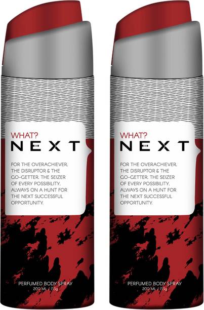 NEXT WHAT? DEO PACK OF 2 Deodorant Spray  -  For Men & Women