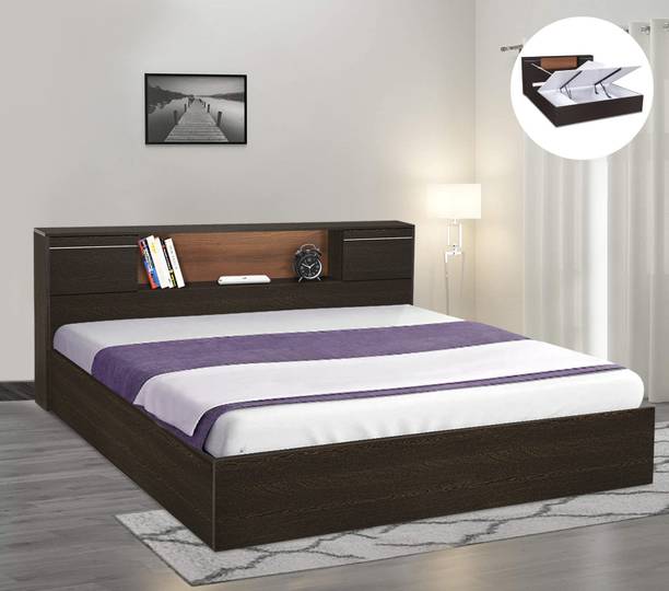 Delite Kom Crystal Engineered Wood King Hydraulic Bed