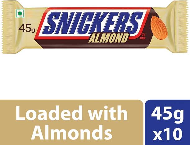 SNICKERS Almond Filled Chocolate , Loaded with Nougat & Caramel Bars