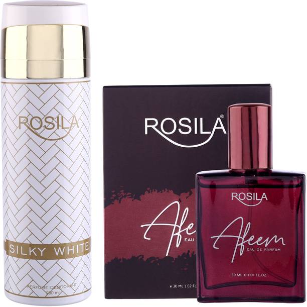 Rosila SilkyWhite Deo With Afeem30ml Intense Wild Hamilton Good Morning Signature Cool Perfume Body Spray  -  For Men & Women
