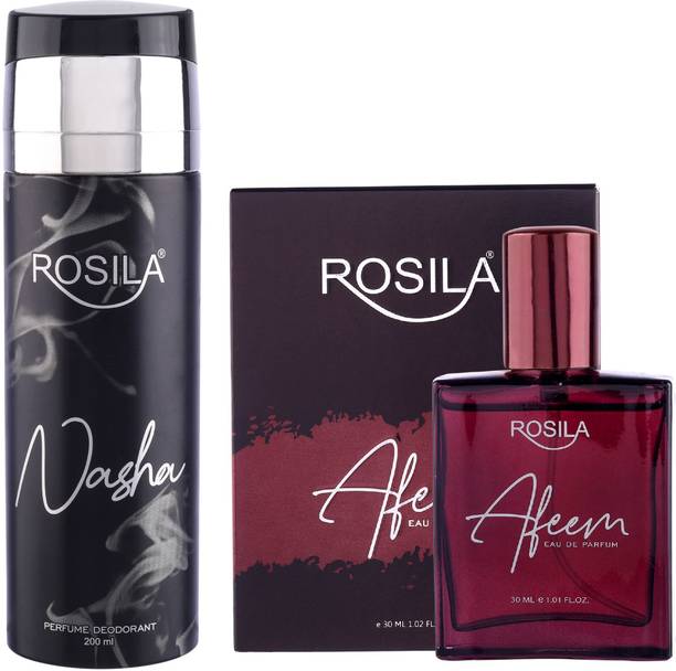 Rosila Nasha Deo &Afeem 30ml Intense Wild Hamilton Good Morning Cool Imperial Blu Royal Perfume Body Spray  -  For Men & Women