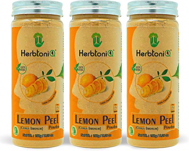 HerbtoniQ Lemon Peel Powder For Face Pack (Citrus limonum)