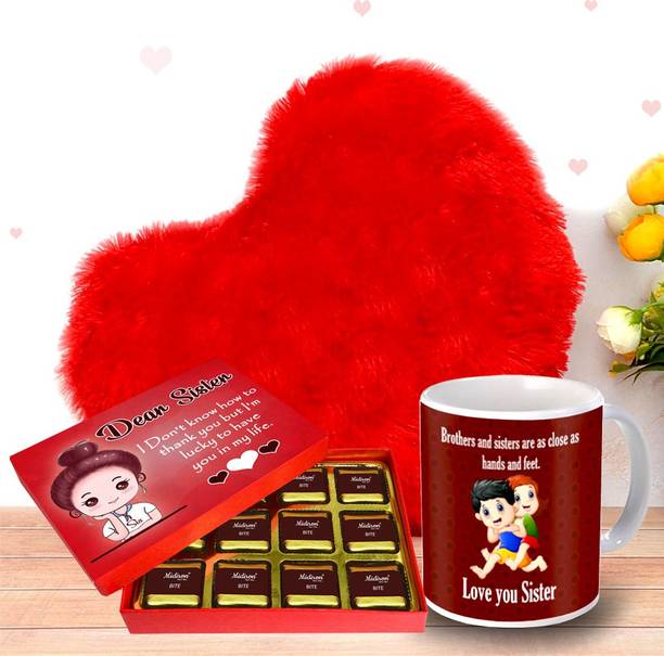 Midiron Anniversary Chocolate Gift Box for Sister| Anniversary Gift for Sister-IZ2215-95 Paper, Ceramic, Fiber Gift Box
