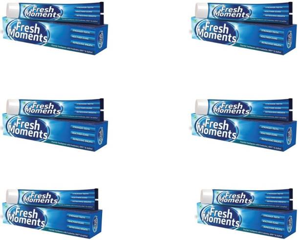 Modicare Fresh Moment Toothpaste (100gm Each, Pack of 6), Blue Toothpaste