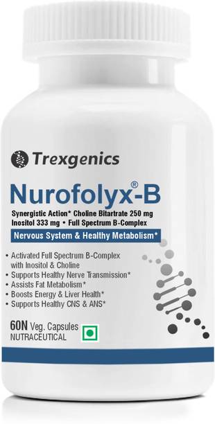Trexgenics NUROFOLYX-B Choline Inositol B-Complex Nervous System Liver Fat Metabolism