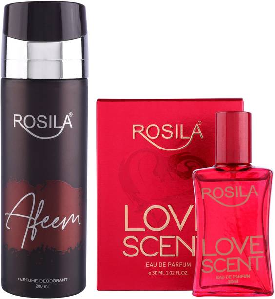 Rosila Afeem Deo LoveScent 24x7 Dark Temptation Cool Hamilton Wild KS Spark GoodMorning Perfume Body Spray  -  For Men & Women