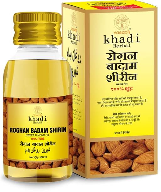 vagad's khadi Herbal Roghan Badam Shirin Oil (Sweet Almond Oil) Hair Oil
