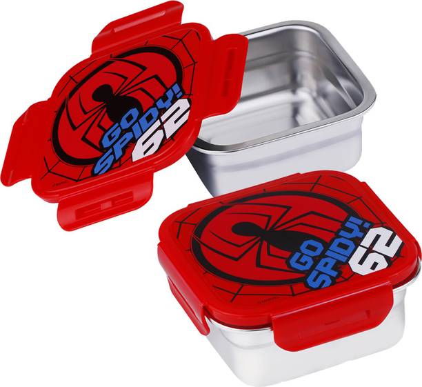 SKI Carnival Steel Lunch Box 400 ML (Set of 2) 1 Containers Lunch Box