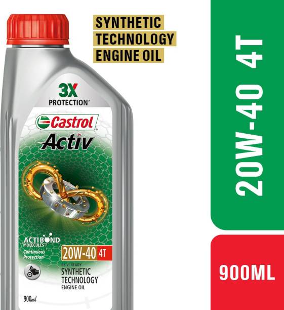 Castrol Activ 4T 20W-40 Petrol Synthetic Blend Engine Oil