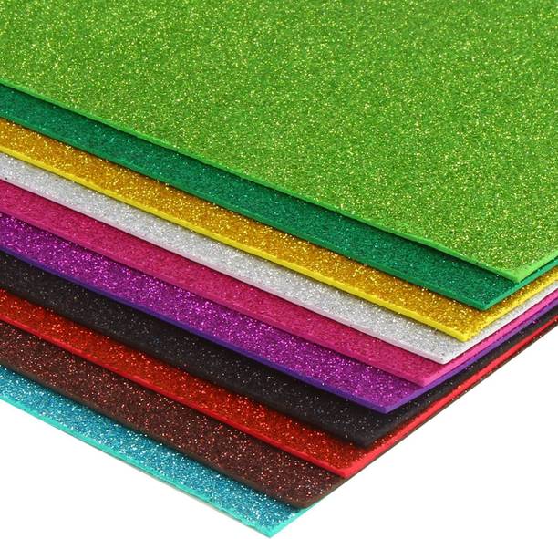 एरेटर Glitter Foam Sparkle Sheets For Decoration gift wrap craft सादा A4 A4 पेपर