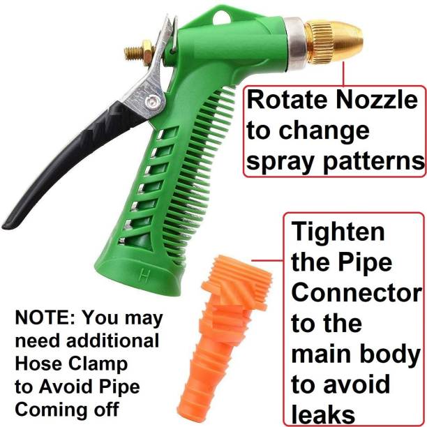 play run ™Spray Gun Plastic Trigger and Brass Nozzle Water Spray Gun for Car/Bike/Plants Pressure Washer