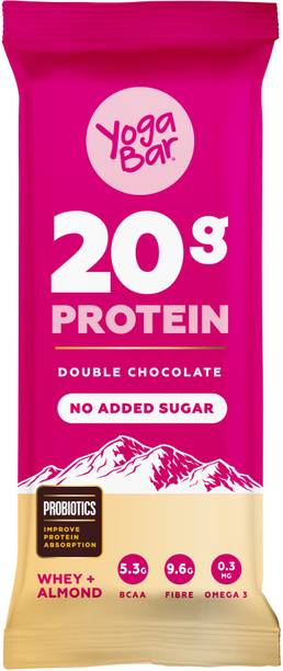 Yogabar Double Chocolate Whey Almond Nutrition Bars
