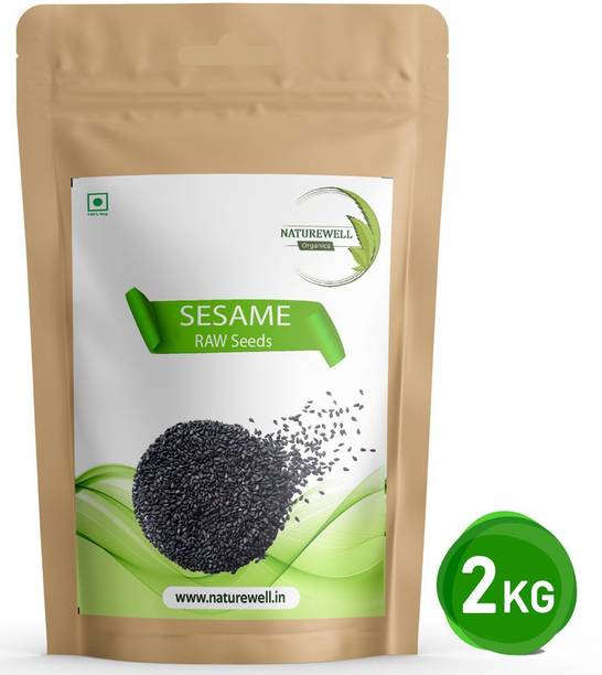 Naturewell 2kg - Black Sesame Seeds Natural |Kaale Til| Kali Till| Sesame Seed Black Sesame Seeds