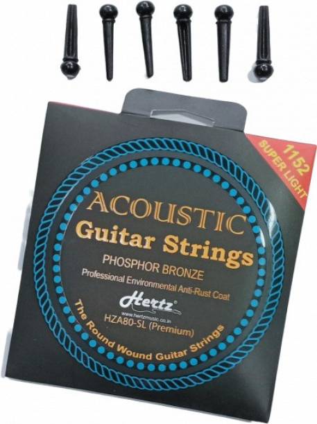 Hertz Acoustic HERTZZ STRING AND BRIDGE PIN SET Guitar String