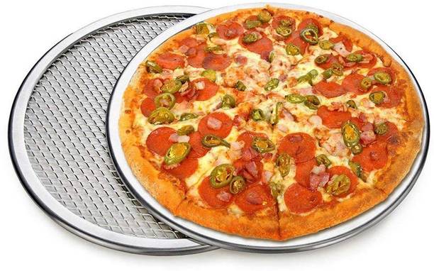 Peppa world Pizza Baking Mesh Screen Tray for Baking in 8 inches pack of 2 Pizza Maker