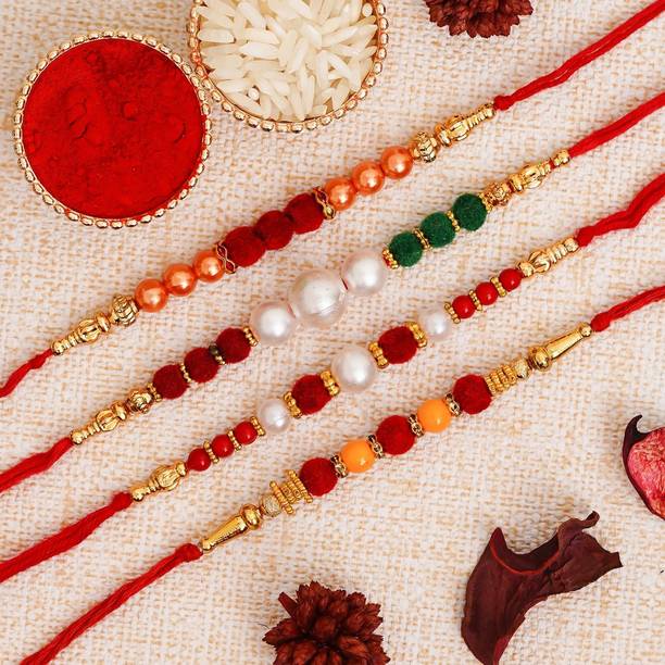 Flipkart SmartBuy Designer RK-9 Assorted Chawal Roli Pack, Rakhi  Set