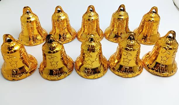 Suukoon 10 Christmas tree decorative bells Ornamental Bells Pack of 10