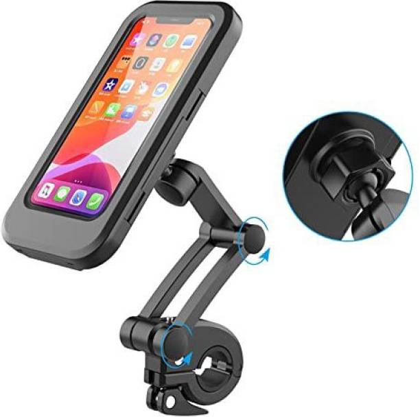 PRITITHING Bicycle Mobile Phone Holder Waterproof Touch Screen with 360° Rotatable Roof Bike Rack