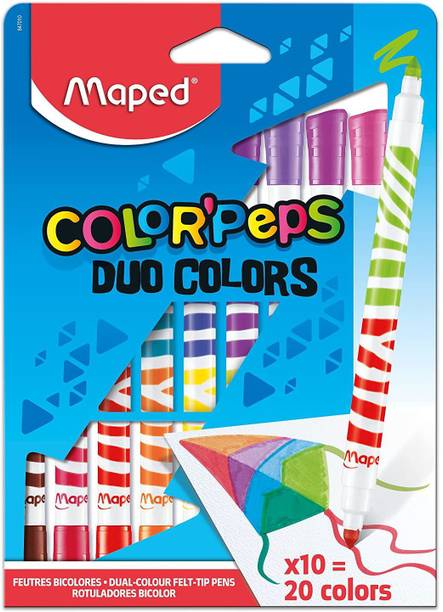 Maped Duo Color Peps Felt Tip Nib Sketch Pen