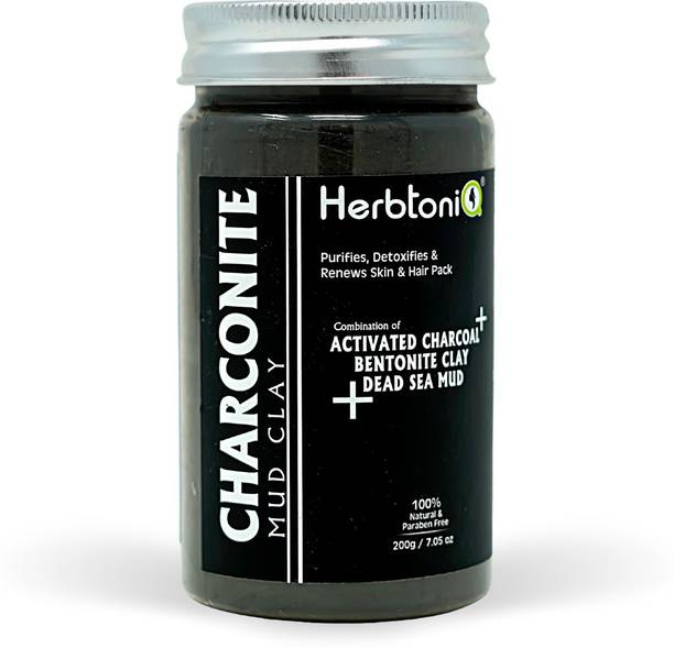 HerbtoniQ Charconite Mud Clay For Face Pack & Hair Pack