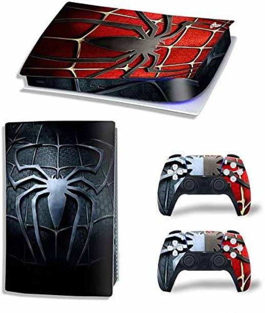 Skinny Spider-3 for PlayStation 5 Disc Edition 1x Console Skin, 2x Dual Controller Skin  Gaming Accessory Kit