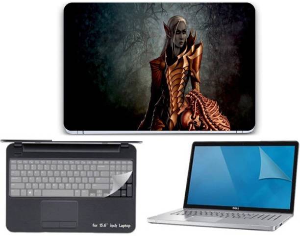 I-Birds Enterprises 3 IN 1 Laptop Skin, Key Guard & Screen Protector For 15.6 inch Laptop combo-3518 Combo Set