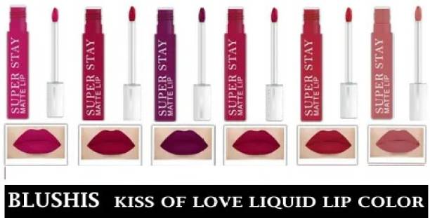 BLUSHIS Non Transfer Super Stay Waterproof Longlasting Matte Liquid Lipstick