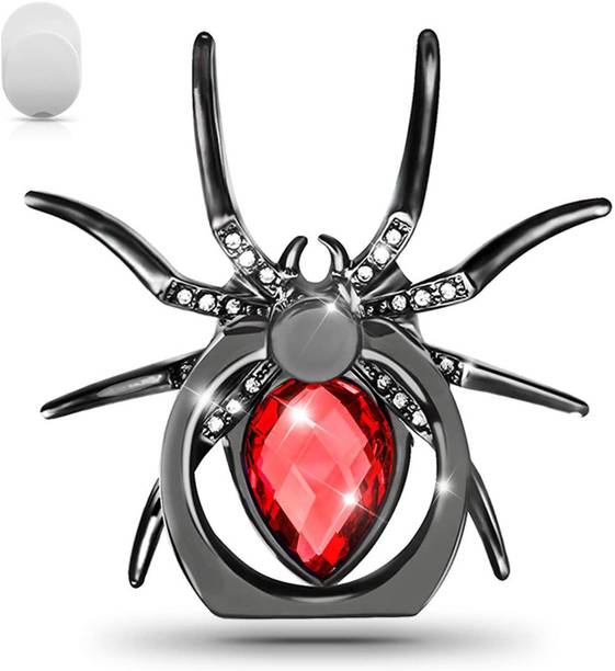 befunky Spider Mobile Phone Ring Holder Stand Animal Rhinestone for All Smartphone (Red) Mobile Holder