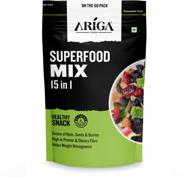 Ariga Foods Superfood Mix 15 in 1 | Healthy Trail Mix | Rich in Protien and Antioxidants |
