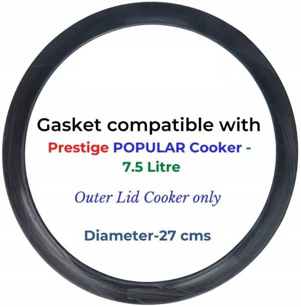 PRV Gasket compatible with Prestige Popular Pressure cooker (7.5 Liters) 270 mm Pressure Cooker Gasket