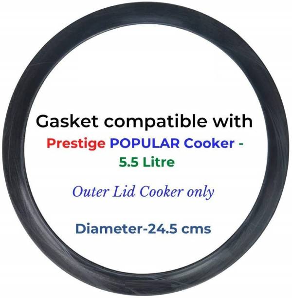 PRV Gasket compatible with Prestige Popular Pressure cooker (5.5 Liters) 240 mm Pressure Cooker Gasket