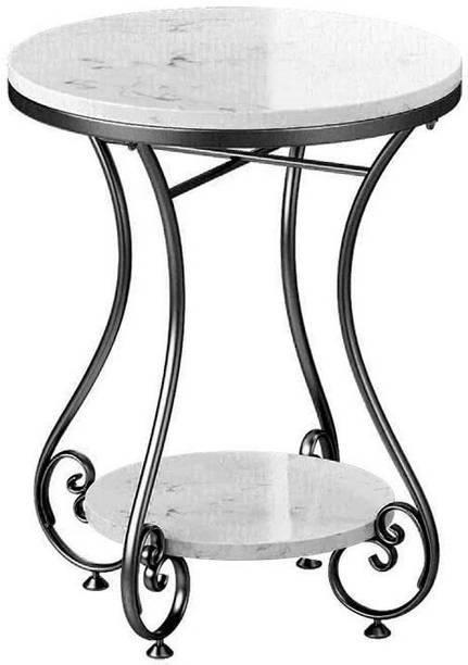 Smarts collection Round Table for Living Room/Bedroom/Dinning Room, Coffee Table, End Table Metal Side Table