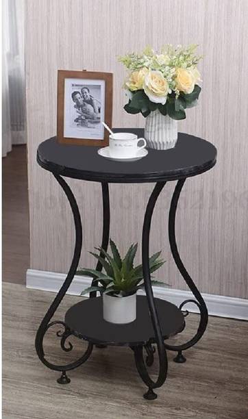 Smarts collection Round Table for Living Room/Bedroom/Dinning Room, Coffee Table, End Table Metal Side Table