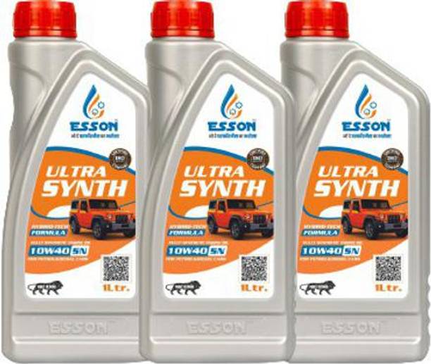 ESSON ULTRA SYNTH 10W40-P3 ULTRA SYNTH 10E40 SN Multigrade Petrol/Diesel Car Engine Oil (1 L) (Pack of 3) Conventional Engine Oil