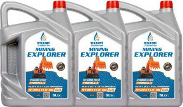 ESSON MININ EXPLORER 68 5 LTR-P3 MININ EXPLORER Hydraulic Oil For JCB JS140 Machines (5 Ltr) (Pack of 3) Hydraulic Oil