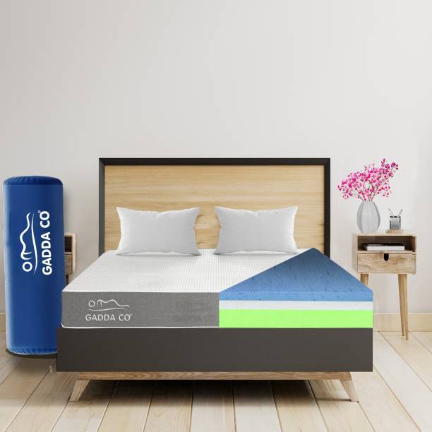GADDA CO Orthopedic Memory Foam Dual Comfort Bed Mattress 6 inch Double PU Foam Mattress