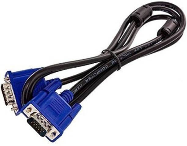 autoskills VGA Cable 1.5 m Male to Male VGA Cable for Monitor/LCD/LED, Plasma, Projector, TFT (1.5m_Blue)