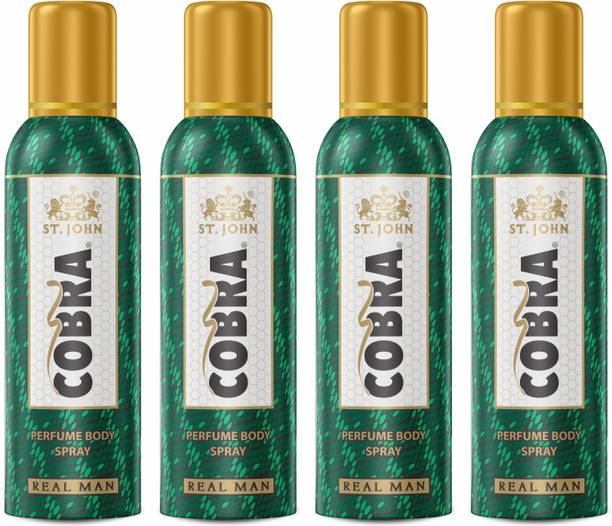 ST-JOHN No Gas Deo Real Man (Set of 4) Perfume Body Spray  -  For Men